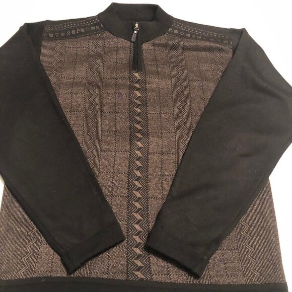 MEN’S CHERESKIN LONG SLEEVE PULLOVER 1/4 ZIP SWEATER SHIRT SIZE Medium - Picture 2 of 9